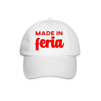Hergestellt in Feria - Baseballkappe - Weiß/Weiß - Vorne