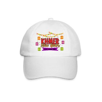 Cambodia Khmer New Year Choul Chnam I Gift - Baseball Cap - white/white - Front