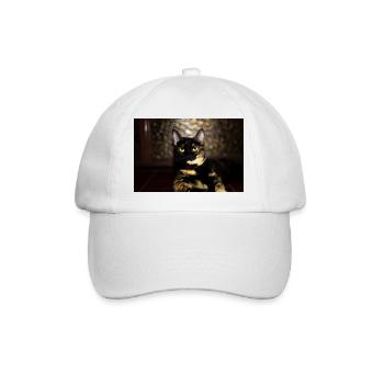 Cat Carey - Baseball Cap - white/white - Front