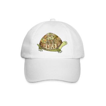 Tortoise - Baseball Cap - white/white - Front
