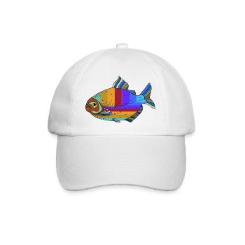 Poisson - Casquette classique - blanc/blanc - Devant