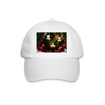 Weihnachten - Baseballkappe - Weiß/Weiß - Vorne