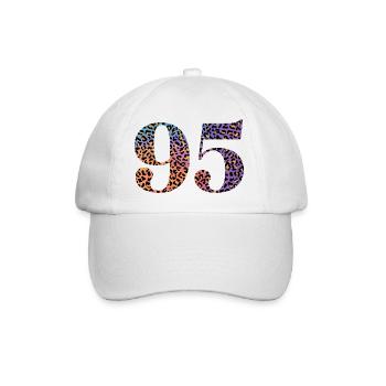 95e anniversaire léopard - Casquette classique - blanc/blanc - Devant