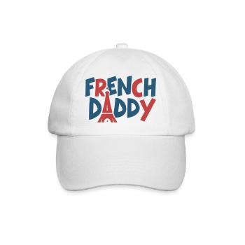 Design Élégant : French Daddy cadeau papa - Casquette classique - blanc/blanc - Devant