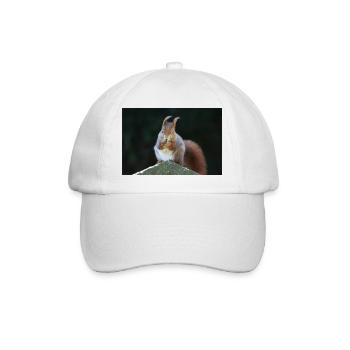 Eichhörnchen - Baseballkappe - Weiß/Weiß - Vorne