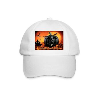 Halloween pumpkin - Baseball Cap - white/white - Front