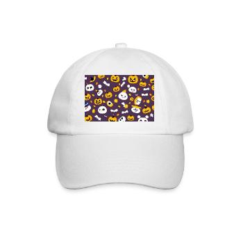 Halloween pumpkin - Baseball Cap - white/white - Front