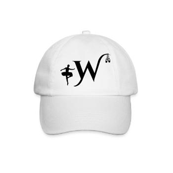 Lettre w ballerine - Casquette classique - blanc/blanc - Devant