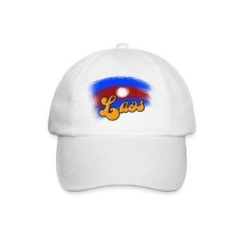 Laos Lao Laotian Flag Elephant Lao I Cadeau - Casquette classique - blanc/blanc - Devant