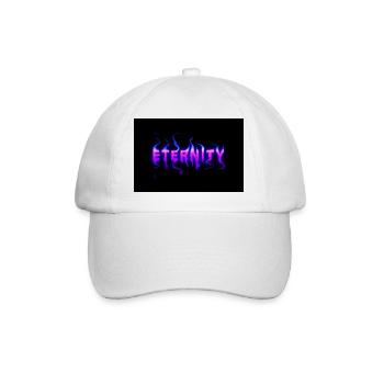 Eternity - Schriftzug im Flammenstil - Baseballkappe - Weiß/Weiß - Vorne