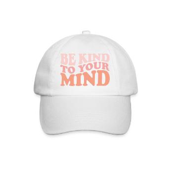 Soyez gentil avec votre citation positive - Casquette classique - blanc/blanc - Devant