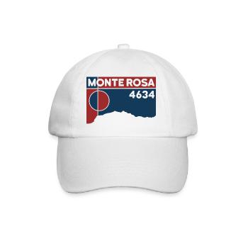 Monte Rosa Massif Dufourspitze Keepsake Souvenir - Baseball Cap - white/white - Front