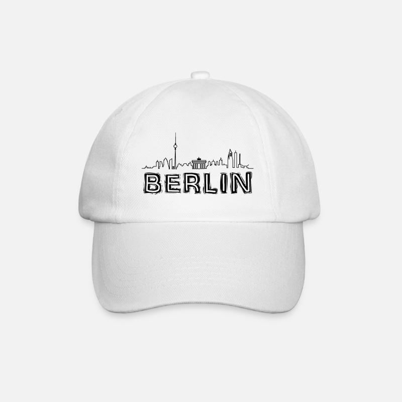 BERLIN 2023 Capitale de l’Allemagne - Casquette classique - blanc/blanc