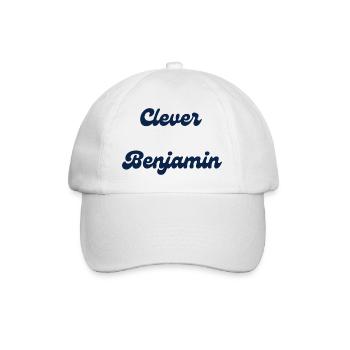 Clever Benjamin - Baseballkappe - Weiß/Weiß - Vorne