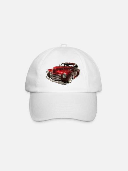 1940 Lowrider Coupe - Baseball Cap - white/white