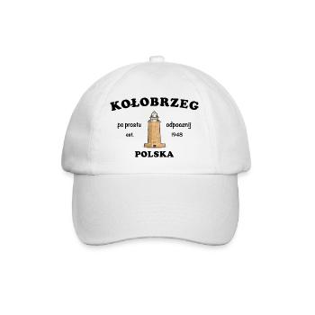 Kołobrzeg, Just chill, Polish - Baseball Cap - white/white - Front