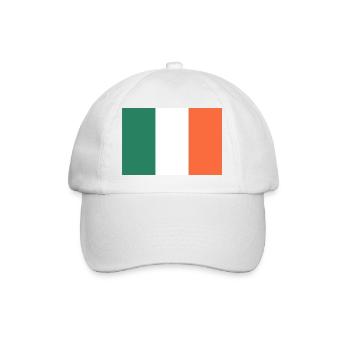 Affichez vos couleurs – Irlande - Casquette classique - blanc/blanc - Devant