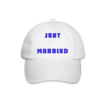 PAAR. ICH HABE GERADE GEHEIRATET. Junggesellinnenabschied. VALENTINSTAG. MARIES - Baseballkappe - Weiß/Weiß - Vorne