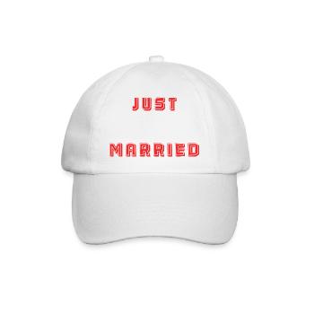 PAAR. ICH HABE GERADE GEHEIRATET. Junggesellinnenabschied. VALENTINSTAG. MARIES - Baseballkappe - Weiß/Weiß - Vorne