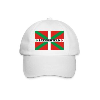 Bakersfield ikurriña. Basque community. Californie - Casquette classique - blanc/blanc - Devant