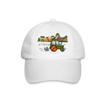 Tractor - Baseball Cap - white/white - Front