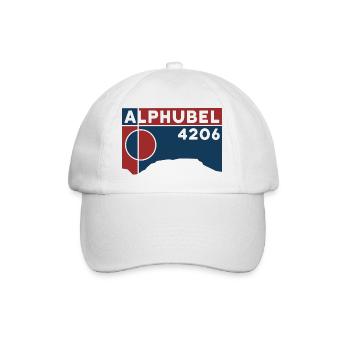 Alphubel ascent with mountain guide Route Zermatt - Baseball Cap - white/white - Front