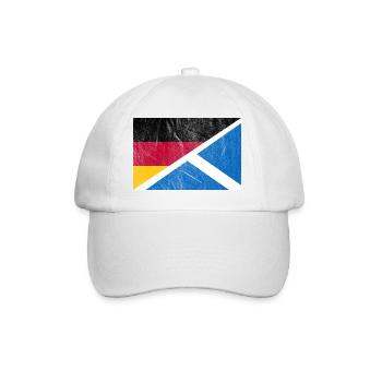 Drapeau de l’Ecosse Allemagne Vintage - Casquette classique - blanc/blanc - Devant