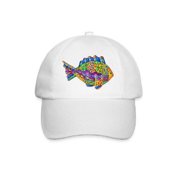 Poisson - Casquette classique - blanc/blanc - Devant
