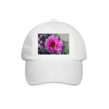 Dahlia Pink Pink Blossom ,Flower - Baseball Cap - white/white - Front
