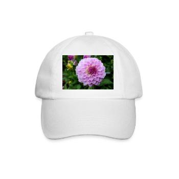 Dahlia Pink Pink Blossom ,Flower - Baseball Cap - white/white - Front
