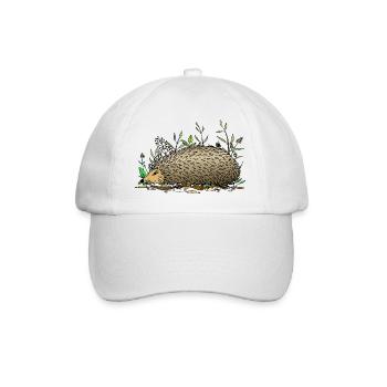 Igel - Baseballkappe - Weiß/Weiß - Vorne