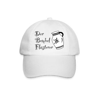 Der Bembelflüsterer - Pssst! Horsche ma her! #FFM - Baseballkappe - Weiß/Weiß - Vorne