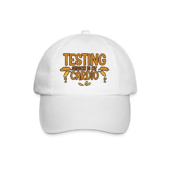 Testing Season Is My Cardio 2 - Baseballkappe - Weiß/Weiß - Vorne
