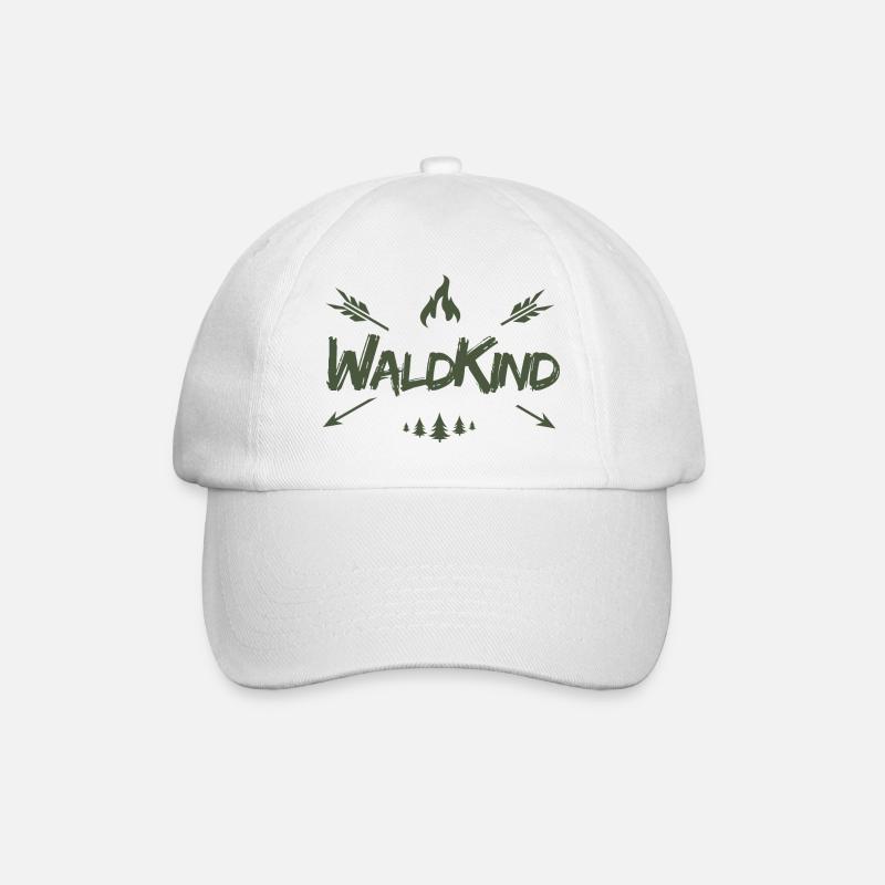 Waldkind - Baseballkappe - Weiß/Weiß