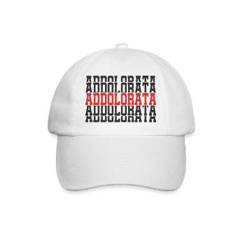 T-Shirt Addolorata T-Shirt Gestapelte Geschenkidee - Baseballkappe - Weiß/Weiß - Vorne