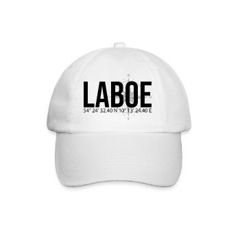 Koordinaten Laboe - Baseballkappe - Weiß/Weiß - Vorne