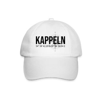 Koordinaten Kappeln - Baseballkappe - Weiß/Weiß - Vorne