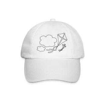 Feel the vastness and lightness of clouds - Baseball Cap - white/white - Front