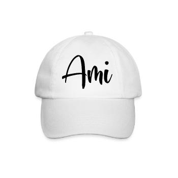 Name - Ami - Baseball Cap - white/white - Front