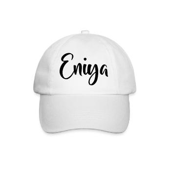 Name - Eniya - Baseball Cap - white/white - Front