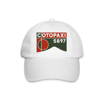 Cotopaxi Finisher Volcano Hiking Ecuador Keepsake - Baseball Cap - white/white - Front
