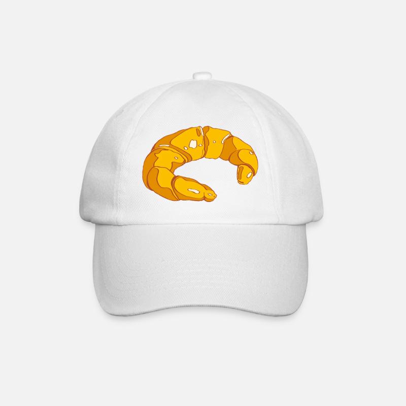 Kipferl Frühstückskipferl Zuckergoscherl Hörnchen - Baseballkappe - Weiß/Weiß