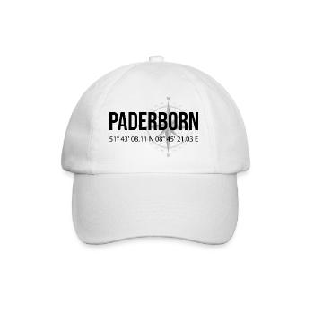 Koordinaten Paderborn - Baseballkappe - Weiß/Weiß - Vorne