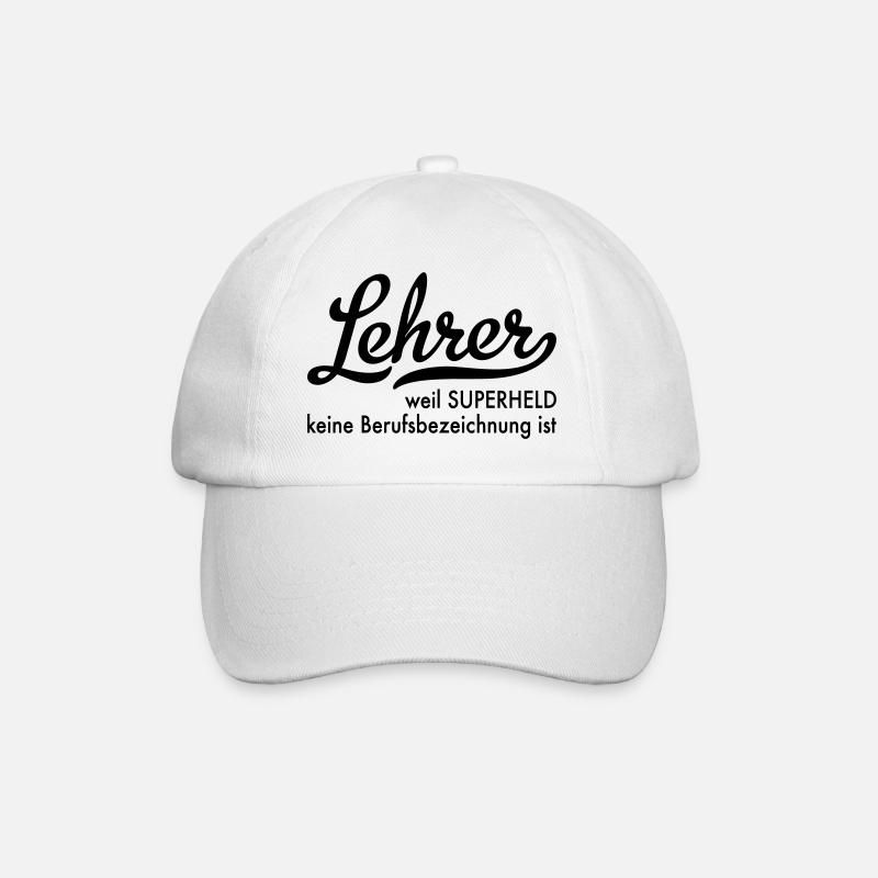 Lehrer - Baseballkappe - Weiß/Weiß