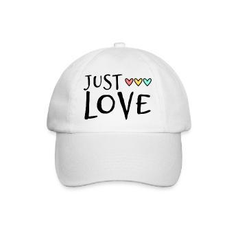HEART. HEARTS. VALENTINE'S DAY. LOVE. LOVE. COUPLE. - Baseball Cap - white/white - Front