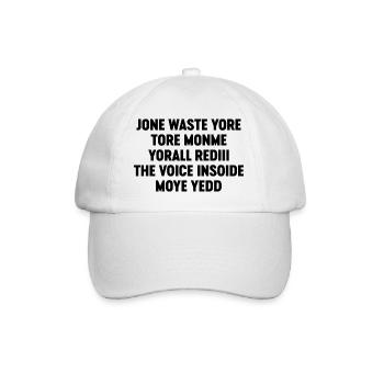 Drôle Jone Waste Yore Toye Monme - Casquette classique - blanc/blanc - Devant