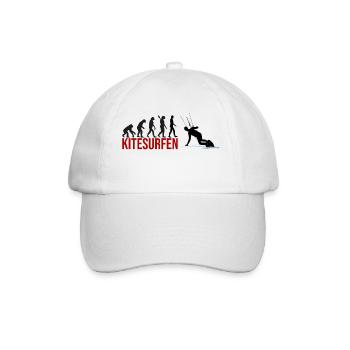 Evolution Kitesurfen - Baseballkappe - Weiß/Weiß - Vorne