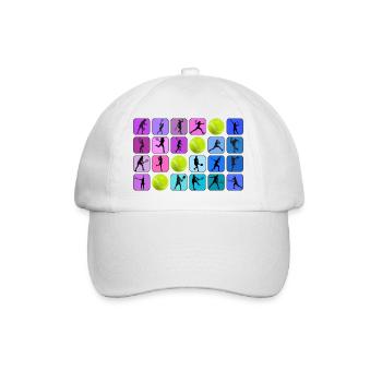 Tennis Players - Baseball Cap - white/white - Front