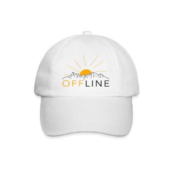 Hors ligne Trekking Sports de plein air Montagne Trail Running - Casquette classique - blanc/blanc - Devant