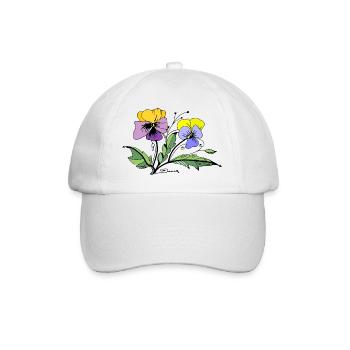 Fleur - Casquette classique - blanc/blanc - Devant